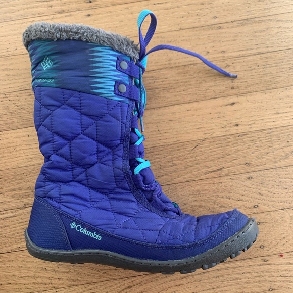 Columbia snow boots with Omni-heat liner great for winter big girl’s size 5 - Picture 4 of 11